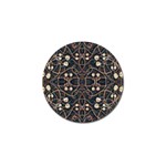 Victorian Style Grunge Pattern Golf Ball Marker Front