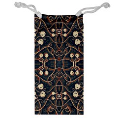 Victorian Style Grunge Pattern Jewelry Bag by dflcprints