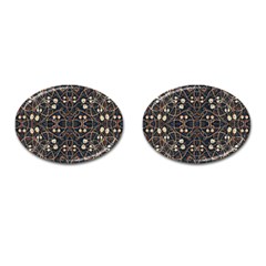 Victorian Style Grunge Pattern Cufflinks (oval)