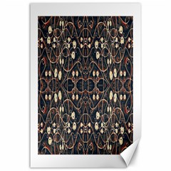 Victorian Style Grunge Pattern Canvas 24  X 36  (unframed)