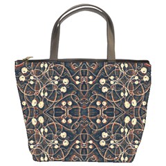 Victorian Style Grunge Pattern Bucket Handbag by dflcprints