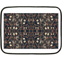 Victorian Style Grunge Pattern Mini Fleece Blanket (two Sided)