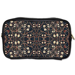 Victorian Style Grunge Pattern Travel Toiletry Bag (one Side) by dflcprints