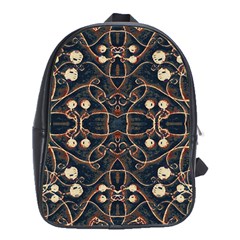 Victorian Style Grunge Pattern School Bag (xl)