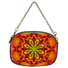 Florescent Abstract Chain Purse (two Sided) 