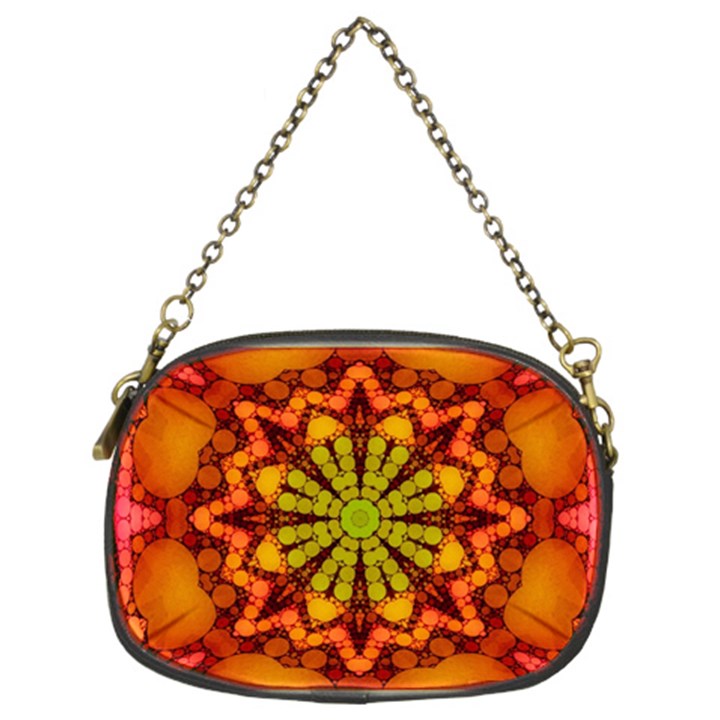 Florescent Abstract Chain Purse (Two Sided) 