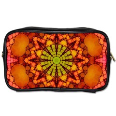 Florescent Abstract Travel Toiletry Bag (two Sides)