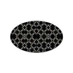 Geometric Abstract Pattern Futuristic Design  Sticker (oval) by dflcprints