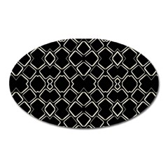 Geometric Abstract Pattern Futuristic Design  Magnet (oval) by dflcprints