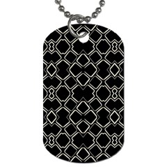 Geometric Abstract Pattern Futuristic Design  Dog Tag (one Sided)