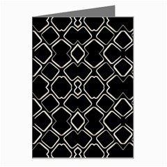 Geometric Abstract Pattern Futuristic Design  Greeting Card by dflcprints