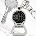 Geometric Abstract Pattern Futuristic Design  Bottle Opener Key Chain Front