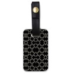 Geometric Abstract Pattern Futuristic Design  Luggage Tag (One Side) Front