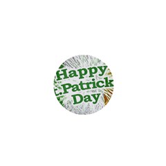 Happy St  Patricks Day Grunge Style Design 1  Mini Button by dflcprints