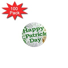 Happy St  Patricks Day Grunge Style Design 1  Mini Button Magnet (100 Pack) by dflcprints