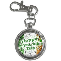 Happy St  Patricks Day Grunge Style Design Key Chain Watch by dflcprints