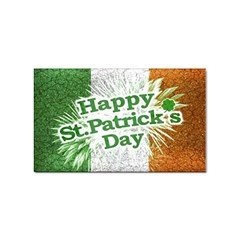 Happy St  Patricks Day Grunge Style Design Sticker (rectangle) by dflcprints