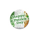 Happy St. Patricks Day Grunge Style Design Golf Ball Marker 10 Pack Front