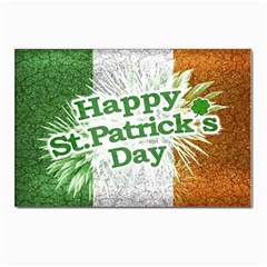 Happy St  Patricks Day Grunge Style Design Postcards 5  X 7  (10 Pack) by dflcprints