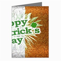 Happy St  Patricks Day Grunge Style Design Greeting Card (8 Pack) by dflcprints