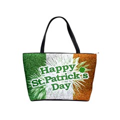 Happy St  Patricks Day Grunge Style Design Large Shoulder Bag