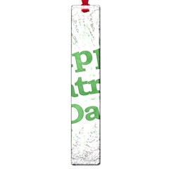 Happy St  Patricks Day Grunge Style Design Large Bookmark