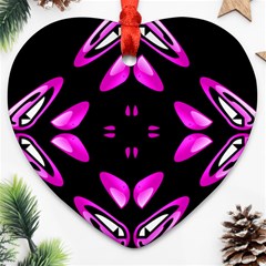 Abstract Pain Frustration Heart Ornament (two Sides)