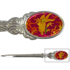 Tropical Hawaiian Style Lilies Collage Letter Opener by dflcprints