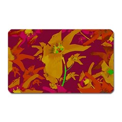 Tropical Hawaiian Style Lilies Collage Magnet (rectangular) by dflcprints