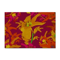 Tropical Hawaiian Style Lilies Collage A4 Sticker 10 Pack by dflcprints