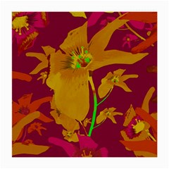 Tropical Hawaiian Style Lilies Collage Glasses Cloth (medium) by dflcprints