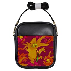 Tropical Hawaiian Style Lilies Collage Girl s Sling Bag by dflcprints