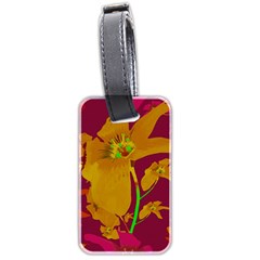 Tropical Hawaiian Style Lilies Collage Luggage Tag (two Sides)