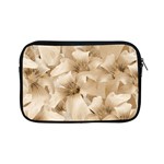 Elegant Floral Pattern in Light Beige Tones Apple iPad Mini Zippered Sleeve Front