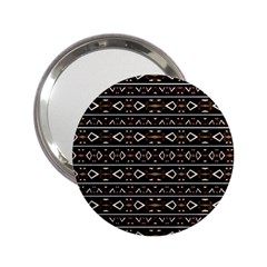 Tribal Dark Geometric Pattern03 Handbag Mirror (2 25 ) by dflcprints