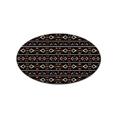 Tribal Dark Geometric Pattern03 Sticker 10 Pack (oval) by dflcprints