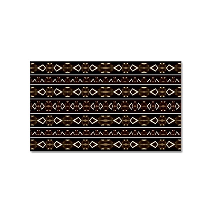 Tribal Dark Geometric Pattern03 Sticker 100 Pack (Rectangle)