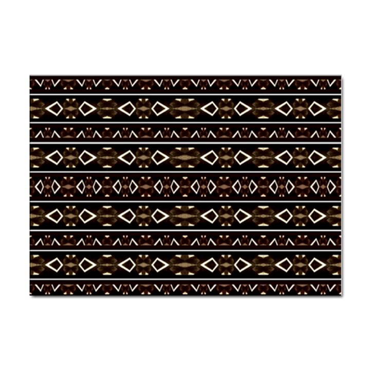 Tribal Dark Geometric Pattern03 A4 Sticker 100 Pack