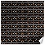 Tribal Dark Geometric Pattern03 Canvas 12  x 12  (Unframed) 11.4 x11.56  Canvas - 1