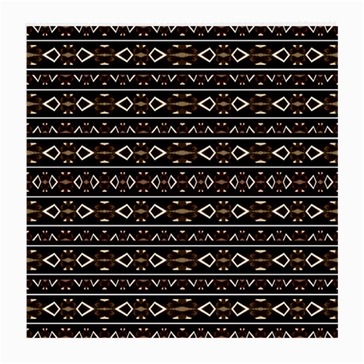 Tribal Dark Geometric Pattern03 Glasses Cloth (Medium, Two Sided)