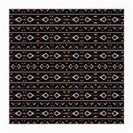 Tribal Dark Geometric Pattern03 Glasses Cloth (Medium, Two Sided) Back