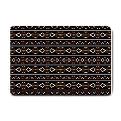 Tribal Dark Geometric Pattern03 Small Door Mat by dflcprints