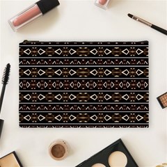 Tribal Dark Geometric Pattern03 Cosmetic Bag (large)