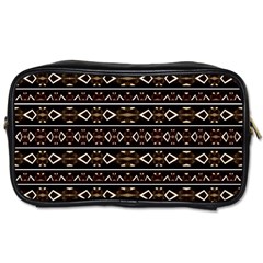 Tribal Dark Geometric Pattern03 Travel Toiletry Bag (one Side) by dflcprints