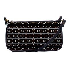 Tribal Dark Geometric Pattern03 Evening Bag by dflcprints