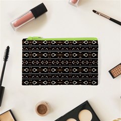 Tribal Dark Geometric Pattern03 Cosmetic Bag (xs)