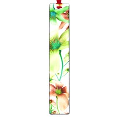 Multicolored Floral Print Pattern Large Bookmark