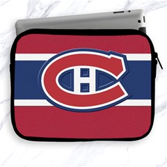 Montreal Canadiens Jersey Style  Apple Ipad Zippered Sleeve by blueshirtdesigns