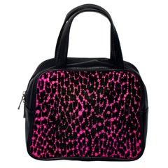 Hot Pink Leopard Print  Classic Handbag (one Side)