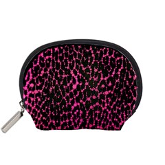 Hot Pink Leopard Print  Accessory Pouch (small)